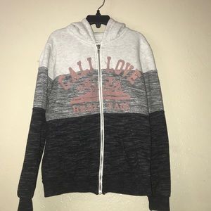 Reflex kids,tricolor zip up hoodie girls.Size10-12